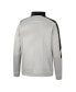 Men's Gray and Black UCF Knights Bushwood Fleece Quarter-Zip Jacket