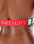 Фото #4 товара Superdry Stripe triangle bikini top in green stripe