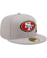 ფოტო #2 პროდუქტის Men's Gray San Francisco 49ers City Describe 59FIFTY Fitted Hat