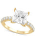 ფოტო #1 პროდუქტის Certified Lab Grown Diamond Princess Engagement Ring (3-1/2 ct. t.w.) in 14k Gold