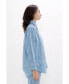 ფოტო #3 პროდუქტის Women's Louisi - Denim Shirt with Statement Collar