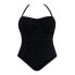 Фото #7 товара Time and Tru Bandeau Twist Front One Piece Swimsuit Women’s Medium Black Nylon