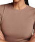 ფოტო #3 პროდუქტის Women's Contour Short-Sleeve T-Shirt