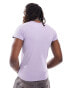 Фото #3 товара Weekday Unisex Conan close fitted t-shirt in lilac exclusive to ASOS