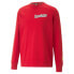 Puma Sf Race Graphic Crew Neck Sweatshirt Mens Red Casual Tops 53817002