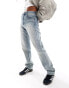 Фото #4 товара Stradivarius Petite STR straight leg jean in light vintage wash