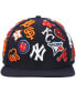 Фото #3 товара Men's Navy Mlb Pro League Wool Snapback Hat