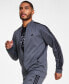 Фото #3 товара Men's Tricot Heathered Logo Track Jacket