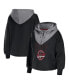 ფოტო #1 პროდუქტის Women's Black Miami Heat Pieced Quarter-Zip Hoodie Jacket