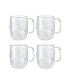 Фото #1 товара Zwilling Sorrento Coffee Glass Mugs, Holiday Set of 4