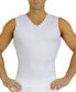 Фото #2 товара Men's Power Mesh Compression Sleeveless V-Neck Shirt