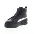 Фото #7 товара Puma Mayze Mid 38117002 Womens Black Synthetic Lifestyle Sneakers Shoes