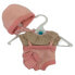 Фото #1 товара Одежда для куклы Berjuan Pink Plumeti с шапкой 3022-22
