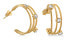 Modern gold-plated earrings with zircons VAAJDE2022985G