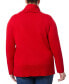 ფოტო #2 პროდუქტის Plus Size Ribbed-Hem Cowl-Neck Sweater