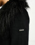 Фото #3 товара Superdry vintage long afghan coat in black