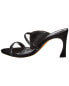 Фото #2 товара Alexandre Birman Marjorie 85 Leather & Straw Sandal Women's Black 36