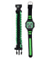 ფოტო #3 პროდუქტის Kids Unisex Minecraft Creeper Green and Black Silicone Watch 36mm Set