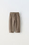 Linen blend trousers