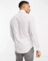 Calvin Klein slim shirt in white mini geo print