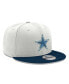 Фото #4 товара Men's White, Navy Dallas Cowboys 2-Tone II 9FIFTY Snapback Hat