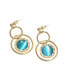 ფოტო #1 პროდუქტის Women's Circular Drop Earrings