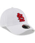 Фото #4 товара Men's White St. Louis Cardinals League II 9FORTY Adjustable Hat