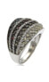 ფოტო #3 პროდუქტის Suzy Levian Sterling Silver Cubic Zirconia Multi-Color Pave Ring