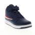 Фото #1 товара Fila A-High 1CM00540-422 Mens Blue Synthetic Lifestyle Sneakers Shoes