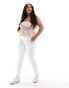 Фото #2 товара Vero Moda Curve high waisted skinny jeans in white