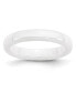 ფოტო #1 პროდუქტის Ceramic White Polished Wedding Band Ring