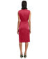 Фото #2 товара Women's Mock-Neck Sleeveless Midi Dress