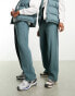 Weekday Unisex Ken jersey joggers in slate blue exclusive to ASOS Сланцево-синий, S - EU 36-38 - фото #2