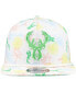 Фото #4 товара Men's White Milwaukee Bucks Palm Trees and Waves Golfer Adjustable Hat