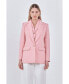 Women's Tweed Single Breast Blazer