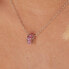 Fancy Vibrant Pink FVP01 silver pendant