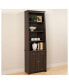 Tall Slant-Back Bookcase with 2 Shaker Doors