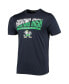 Фото #3 товара Men's Navy Notre Dame Fighting Irish Wordmark Slash T-shirt