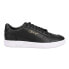 Фото #1 товара Puma Majesty Lo Lace Up Mens Black Sneakers Athletic Shoes 39610104