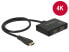 Delock 87700 - HDMI - 2x HDMI - Black - 0.6 m - 3840 x 2160