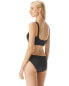Фото #2 товара Michael Kors 294327 Women Essentials Lace Front Bikini Top Black MD
