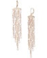 Gold-Tone Bead & Imitation Pearl Chandelier Earrings