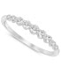 ფოტო #1 პროდუქტის Diamond Graduated Band (1/2 ct. t.w.) in 14k White Gold