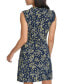 Women's Floral-Print Round-Neck Dress Skycap/sns, 10 - фото #2