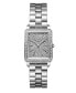 ფოტო #7 პროდუქტის Women's Cristal Quartz Silver Stainless Steel Watch Set, 28mm