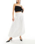 Фото #1 товара Kaiia bubble hem maxi skirt in white