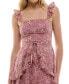 ფოტო #8 პროდუქტის Juniors' Printed Ruffle-Strap Fit & Flare Dress