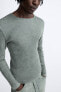 Ribbed knit t-shirt