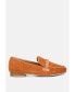 Фото #2 товара ECHO Womens Suede Leather Braided Detail Loafers