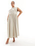 Фото #1 товара COLLUSION Plus twill raw hem maxi smock dress in stone